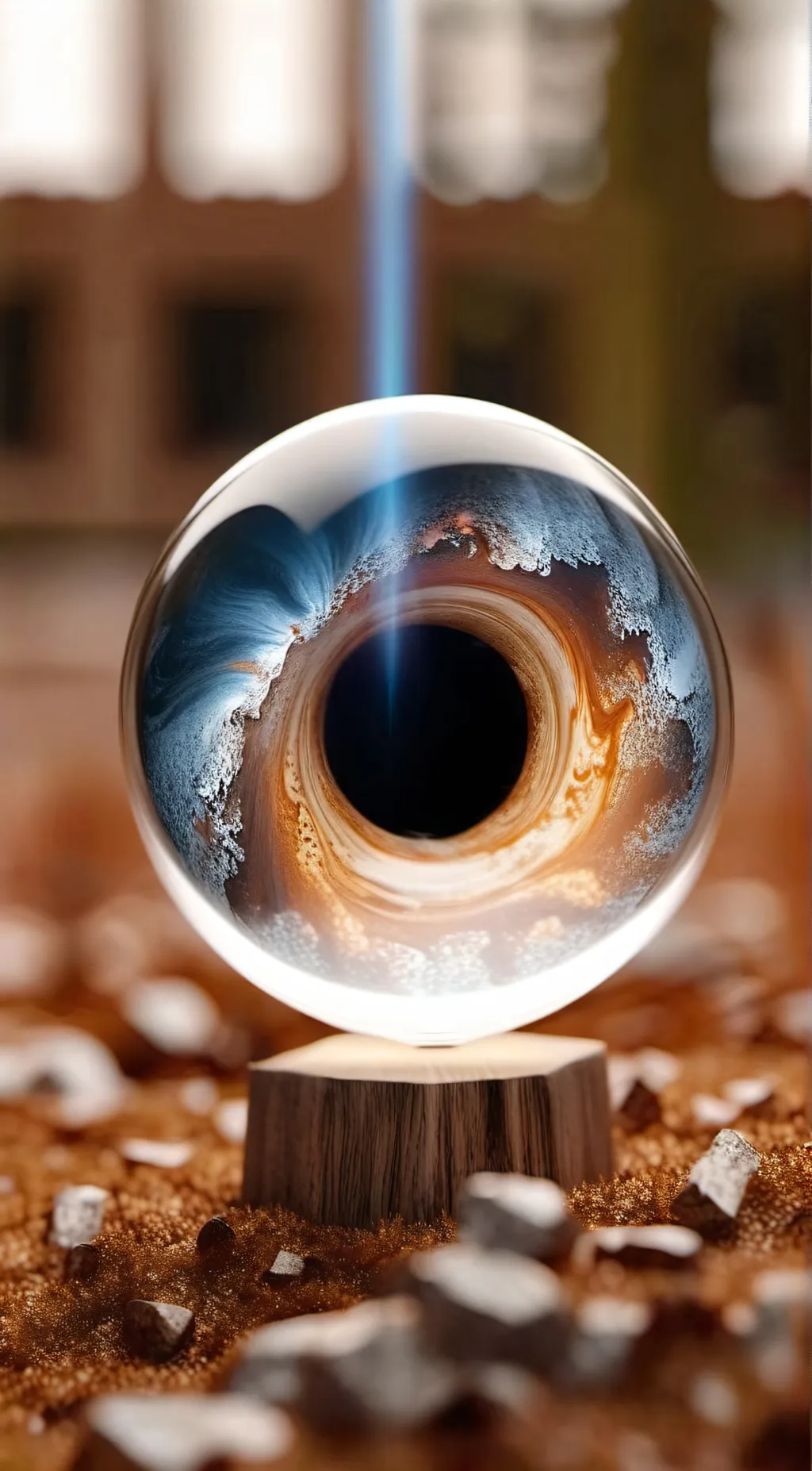 ai character: Black hole  background