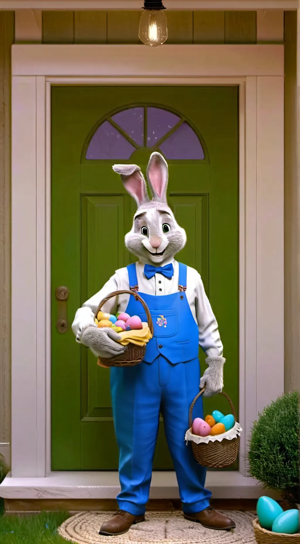 ai character: Easter bunny background