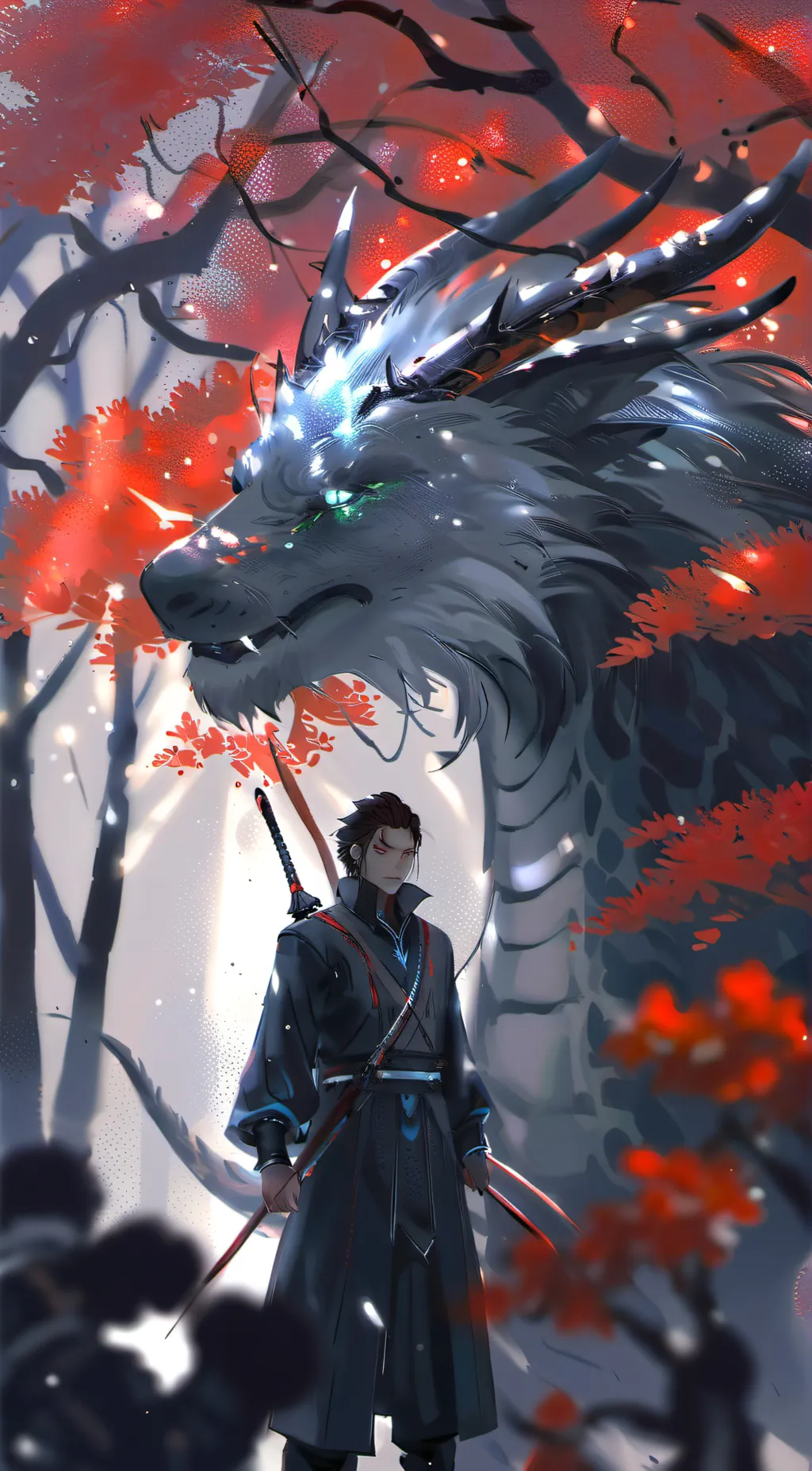 ai character: MYSTIC žøő background