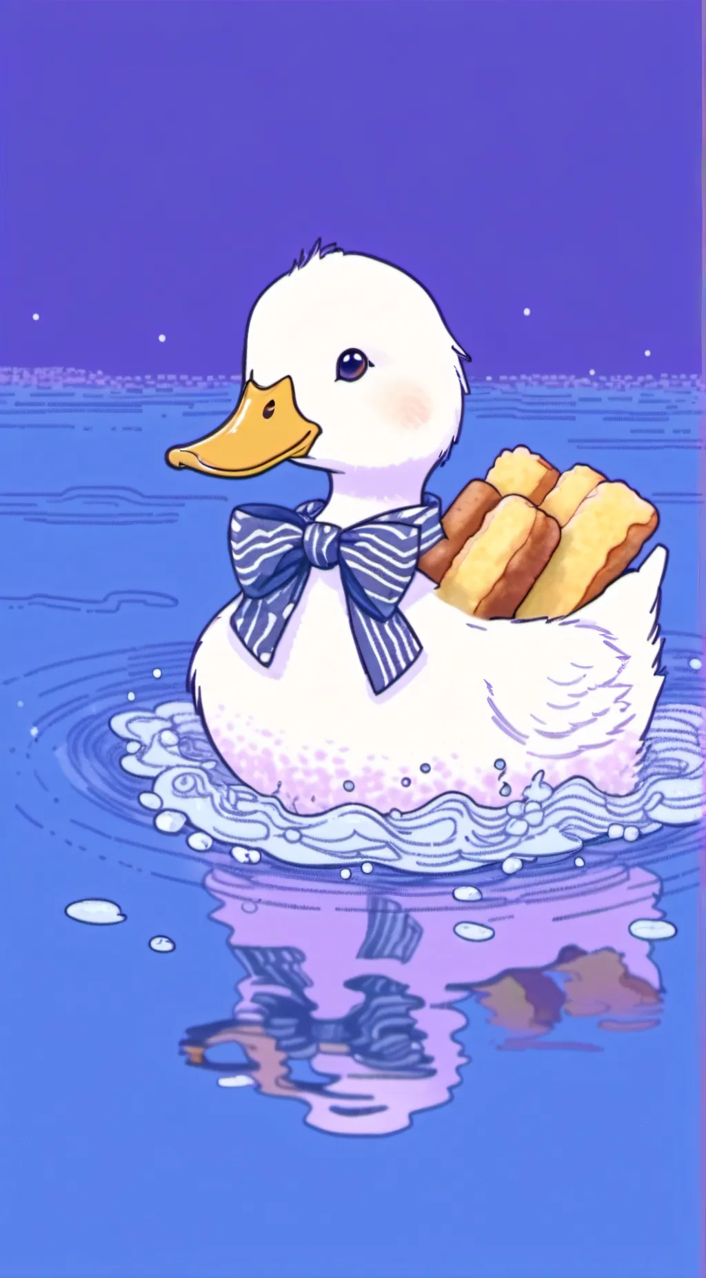 ai character: snow  background