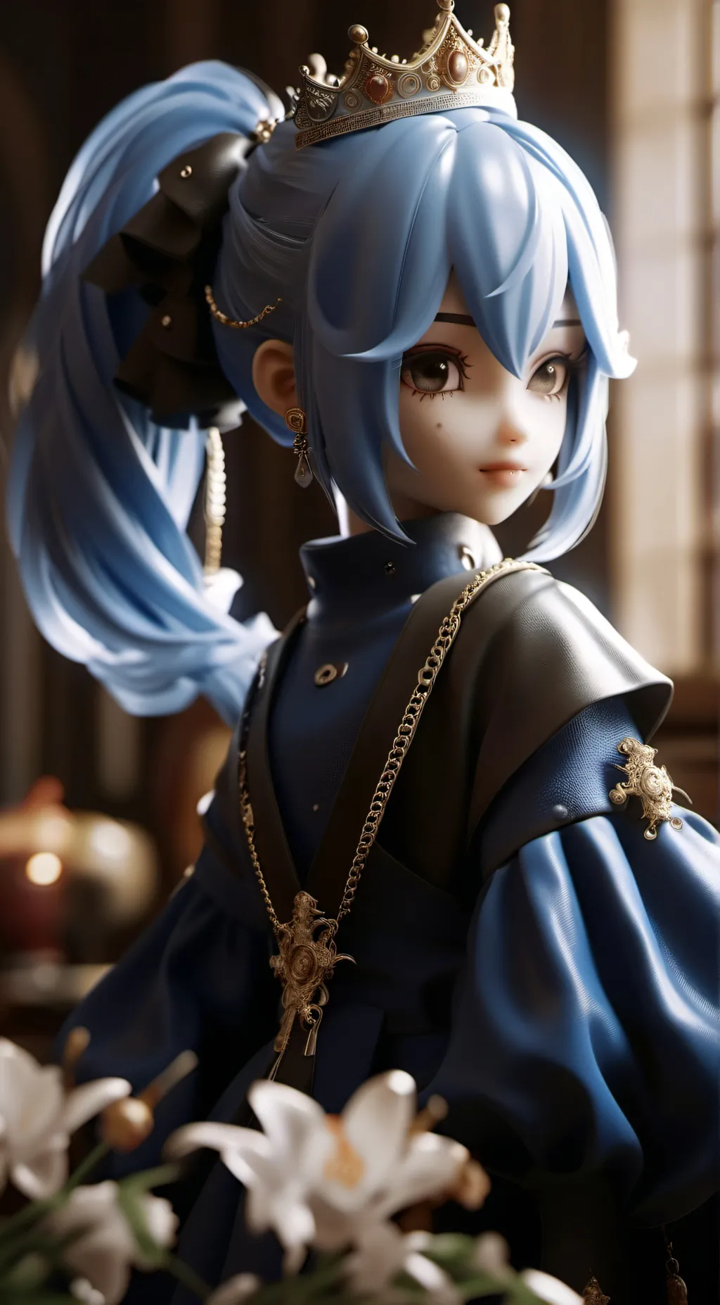 ai character: aqua background