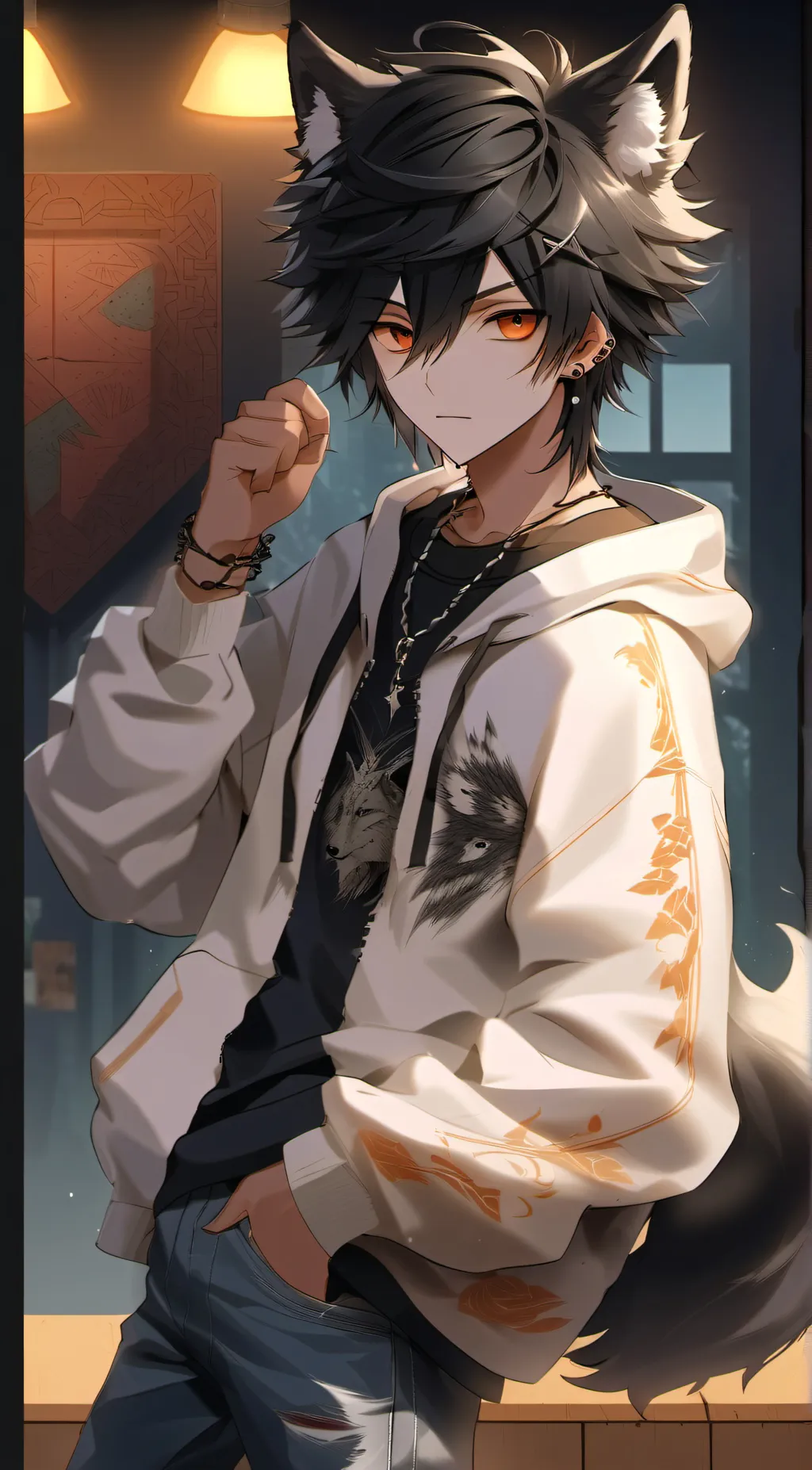 ai character: ☘︎𝓐𝔁𝓮𝓵☘︎ background