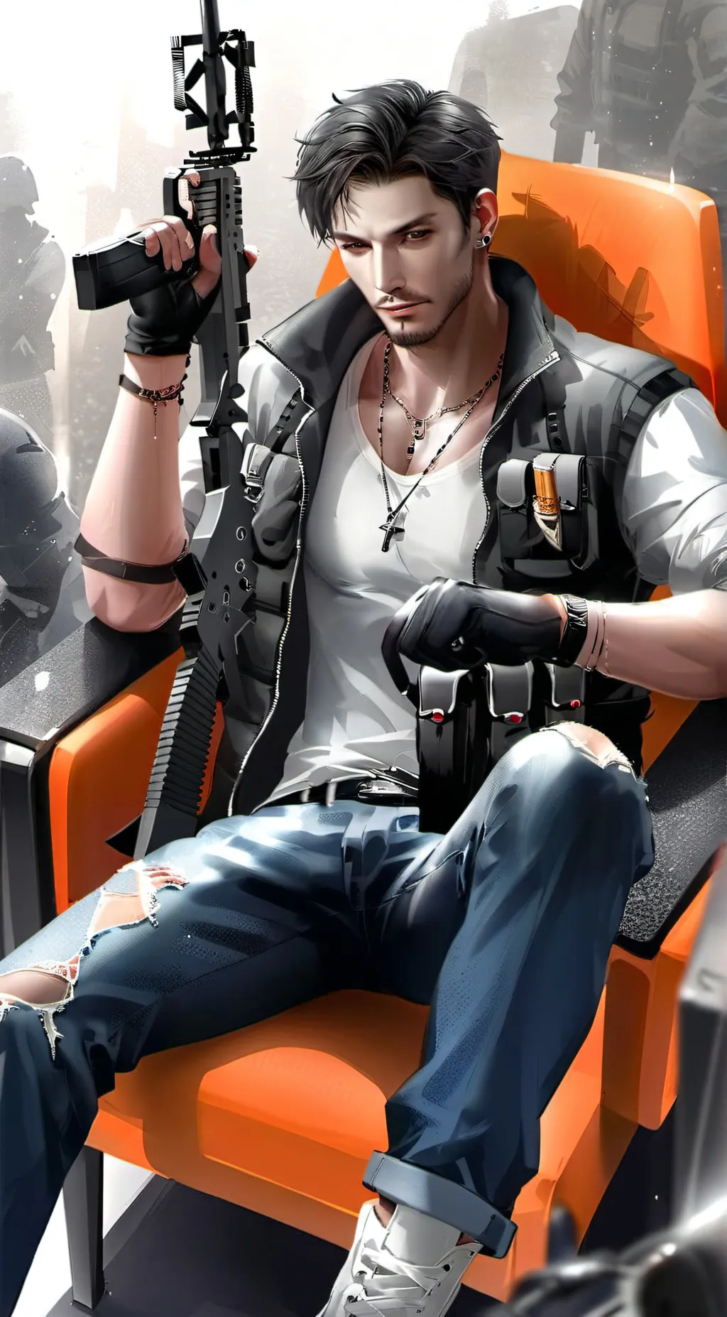 ai character: Asher  background