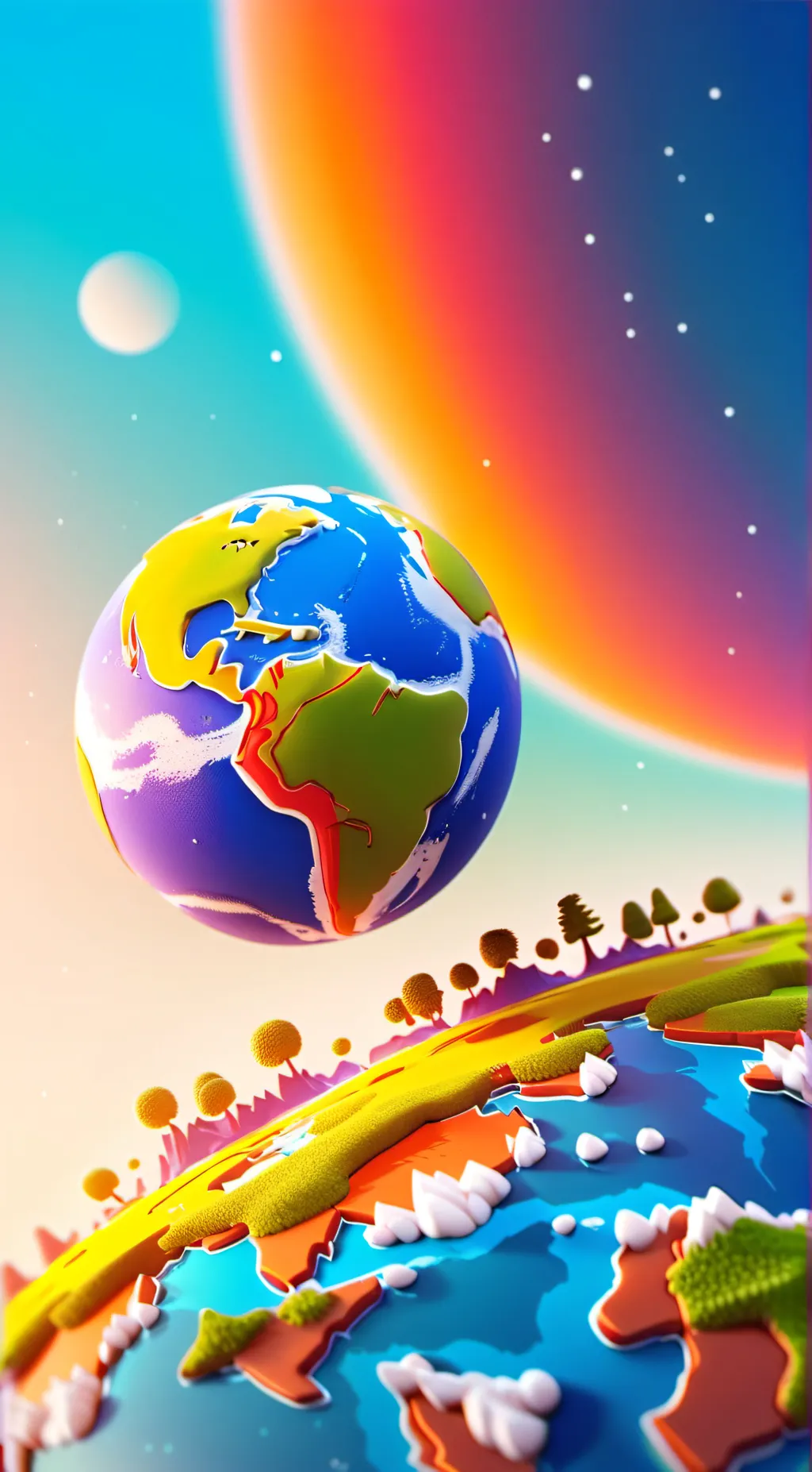 ai character: Toytimetown Earth background