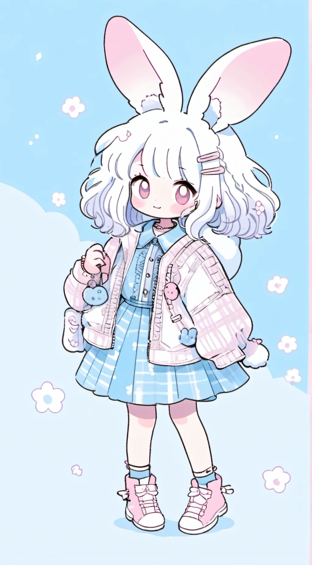 ai character: Easter Bunny background