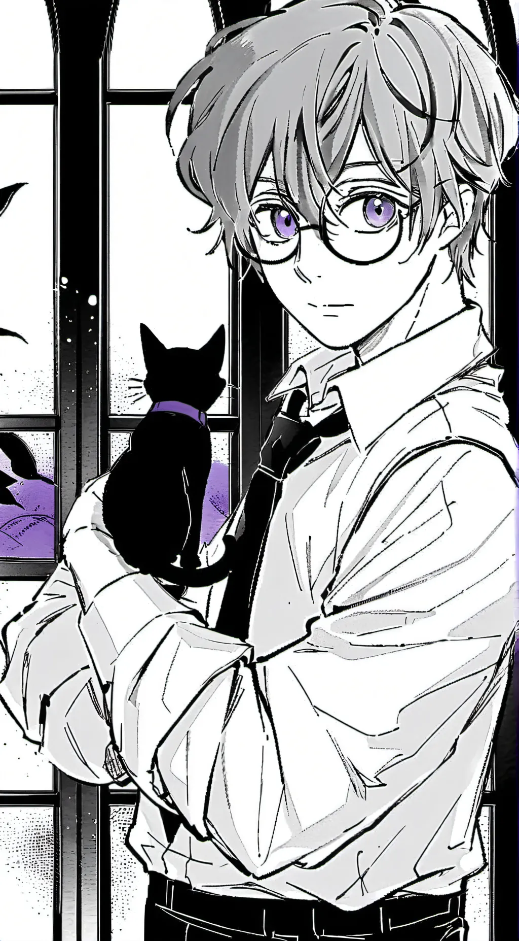 ai character: Hp kitty  background