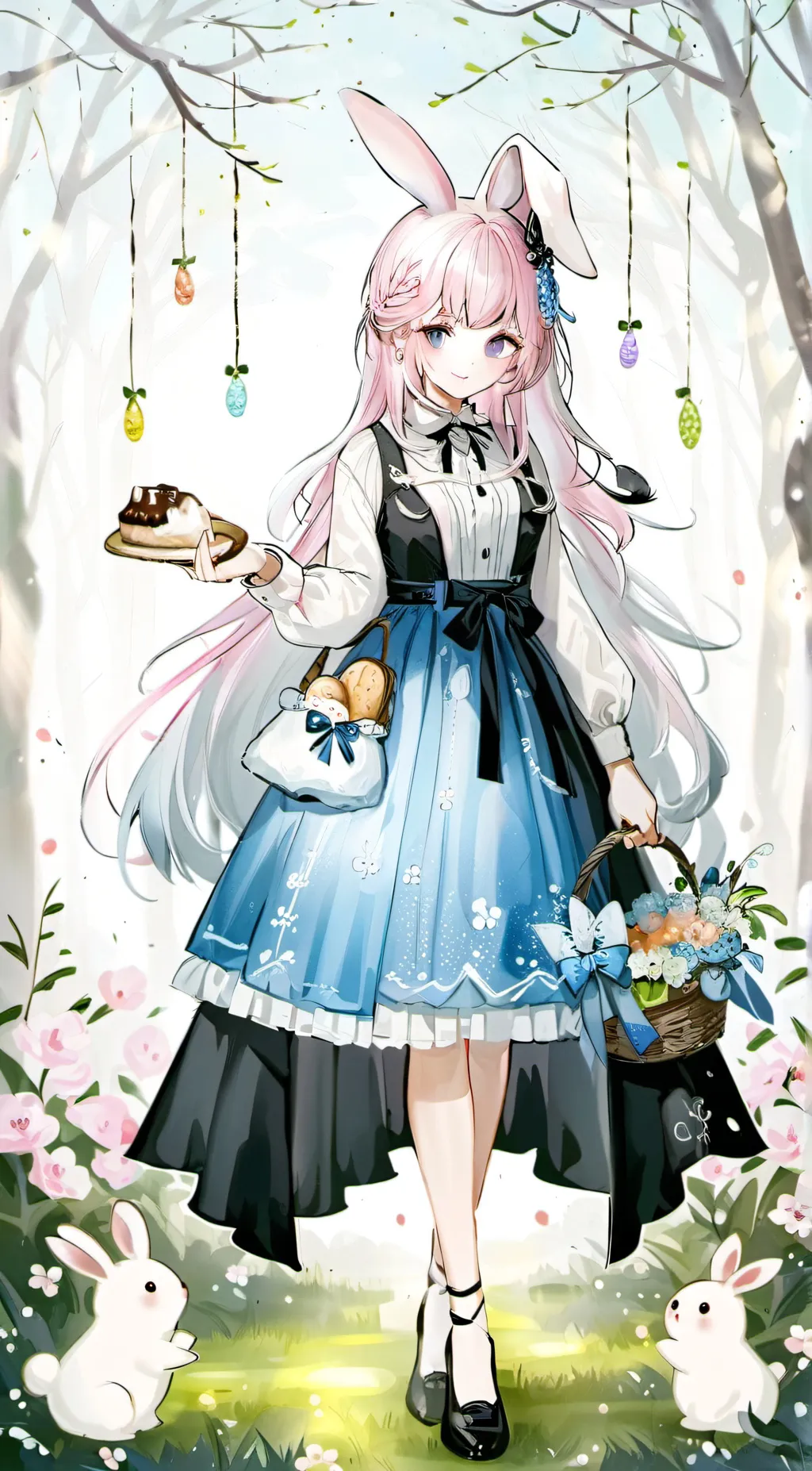 ai character: Lia Bunny  background