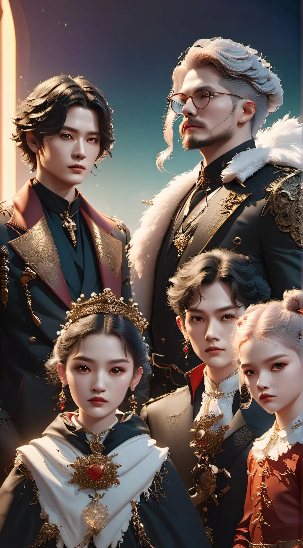 ai character: Royal family  background