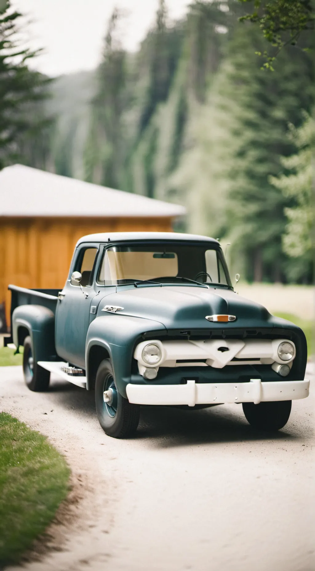 ai character: 1950’s truck background