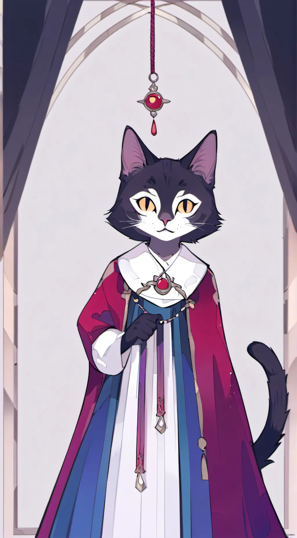 ai character: Angina London  background