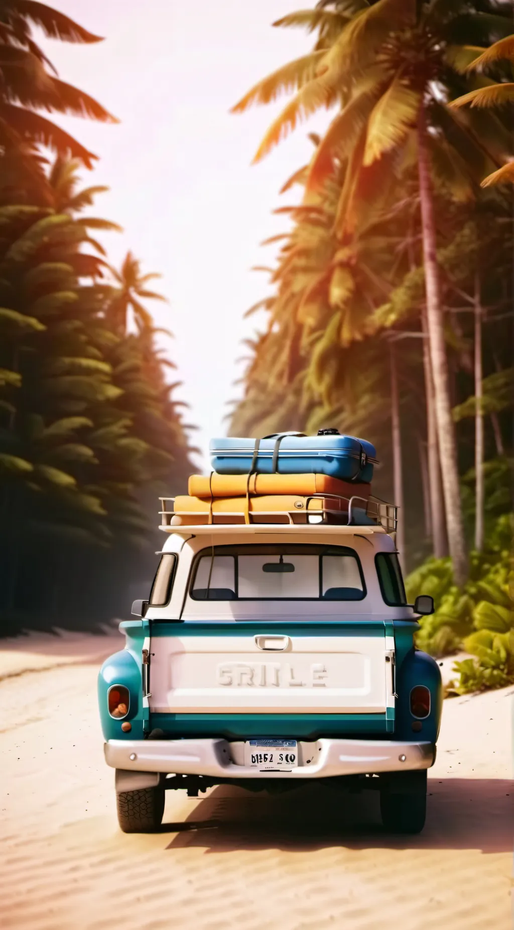 ai character: road trip  background