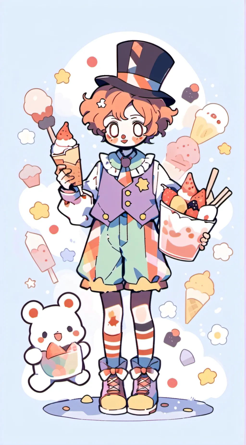 ai character: CIRCUS BABY! background