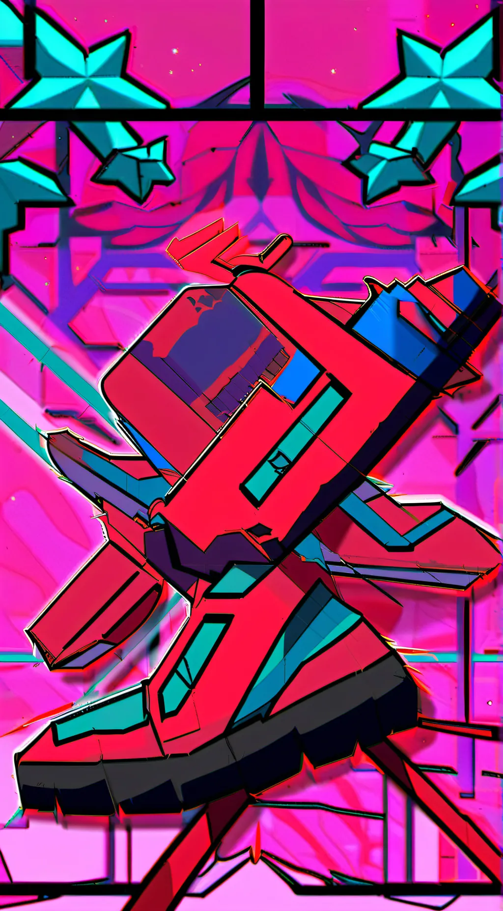 ai character: Vox x Alastor  background