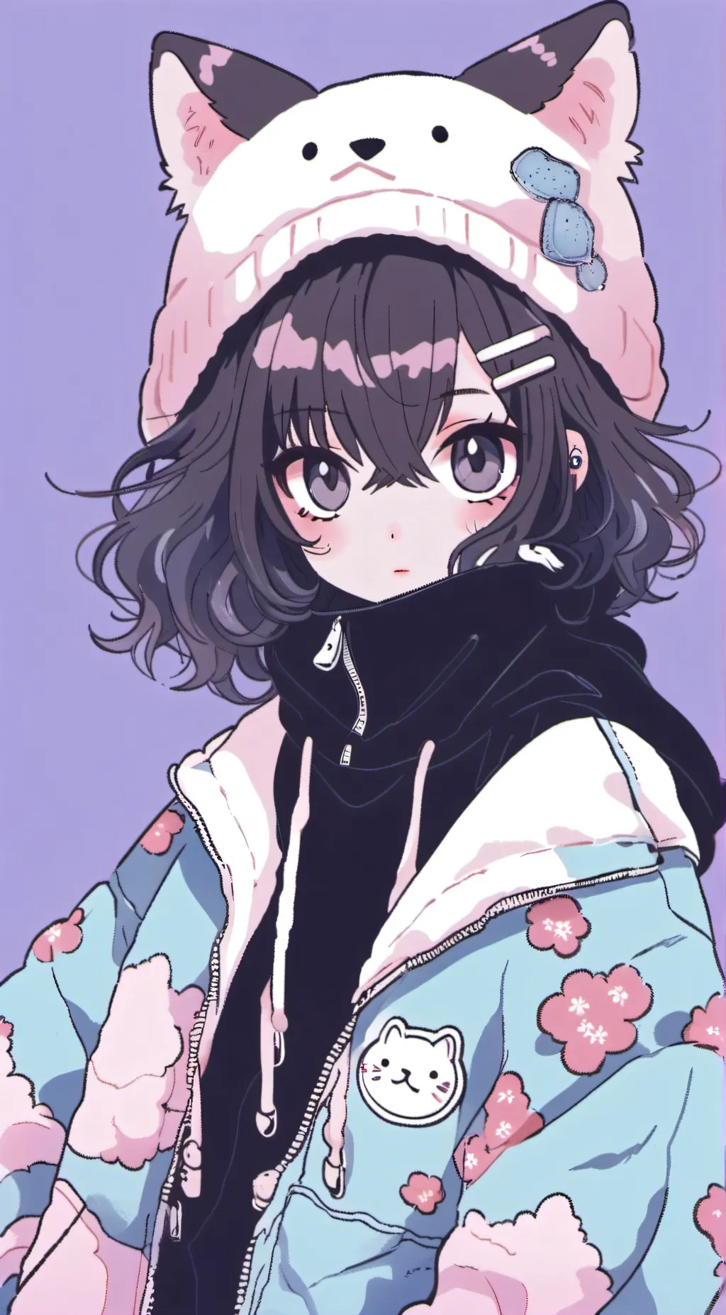 ai character: †±strawberry†± background