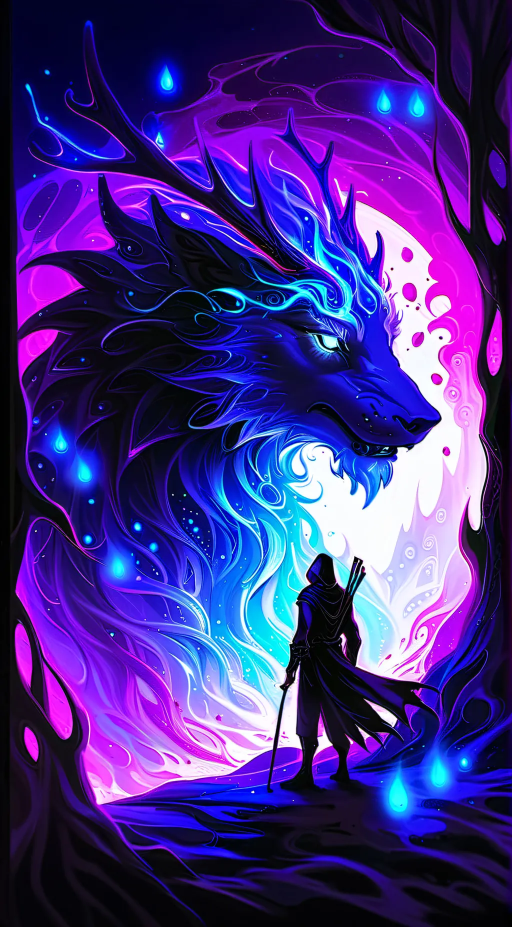 ai character: Void background