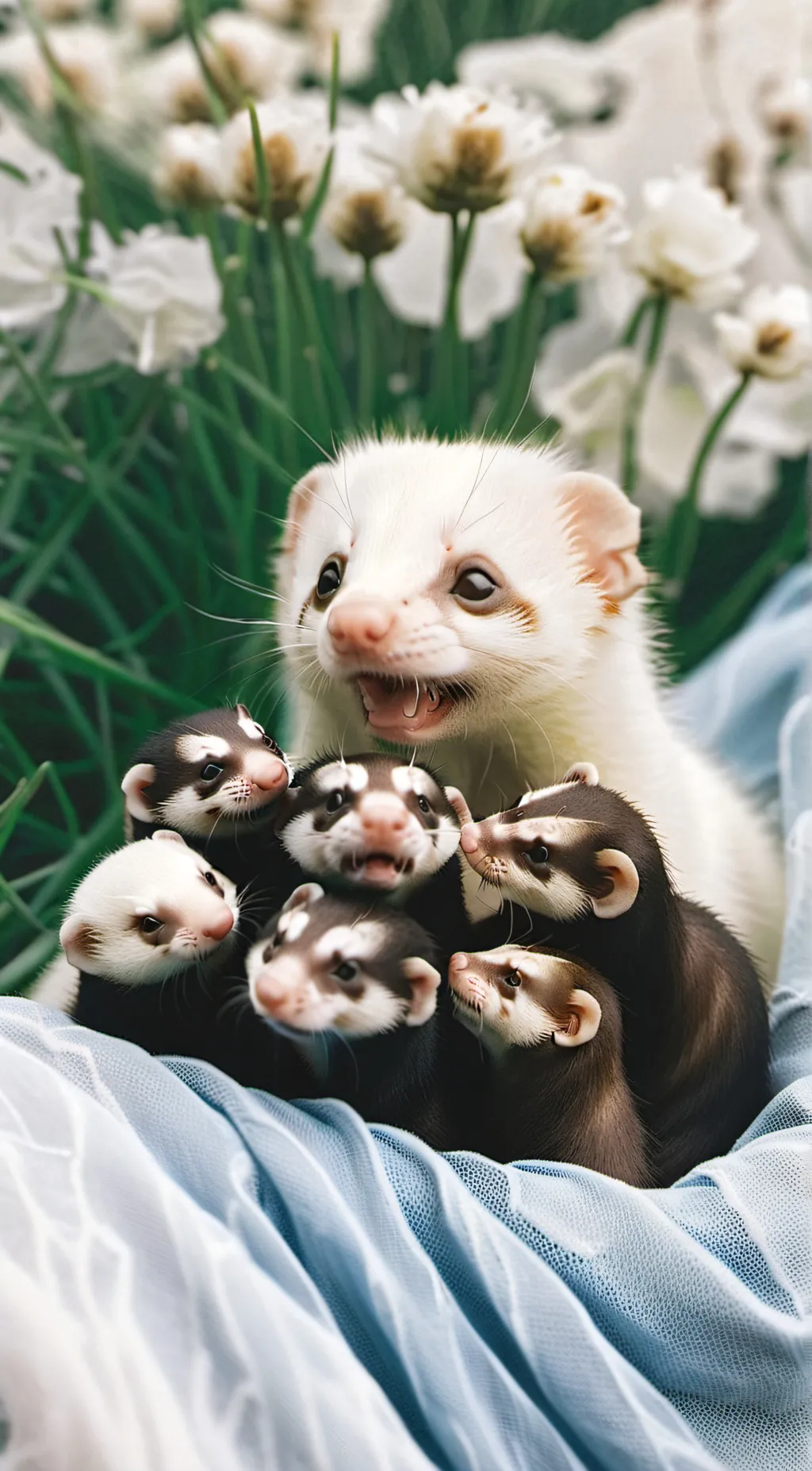 ai character: mama and babys background