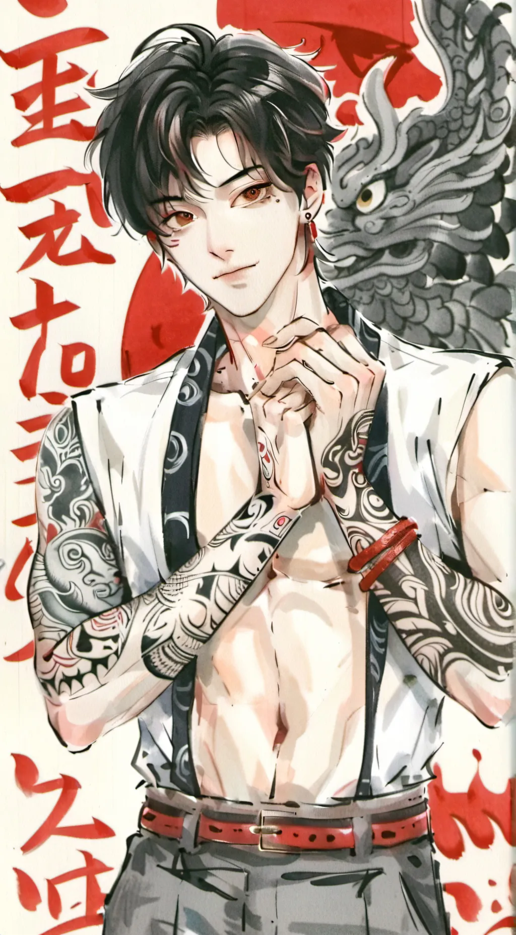 ai character: kazuya misaraki background