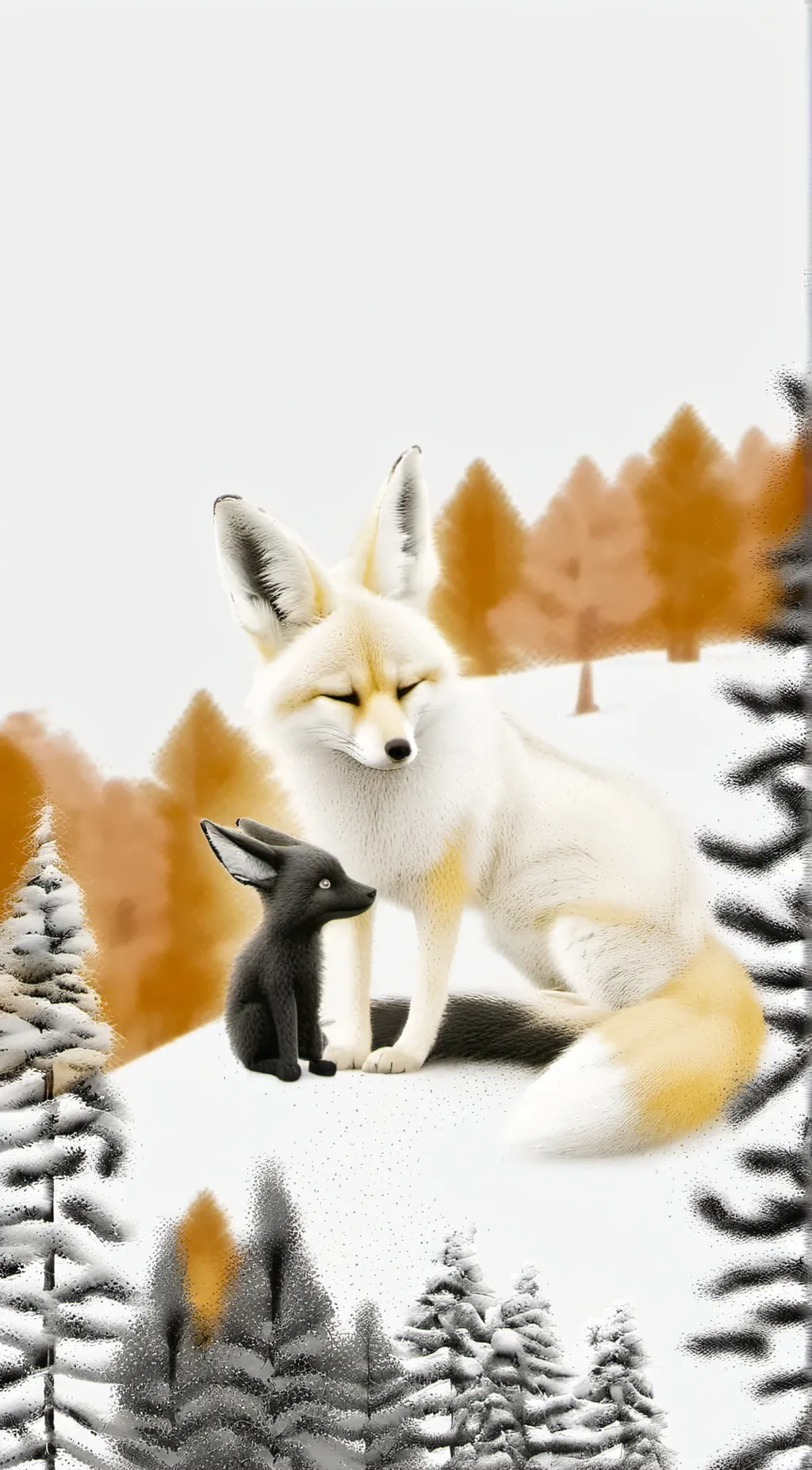 ai character: midnight&ginger background