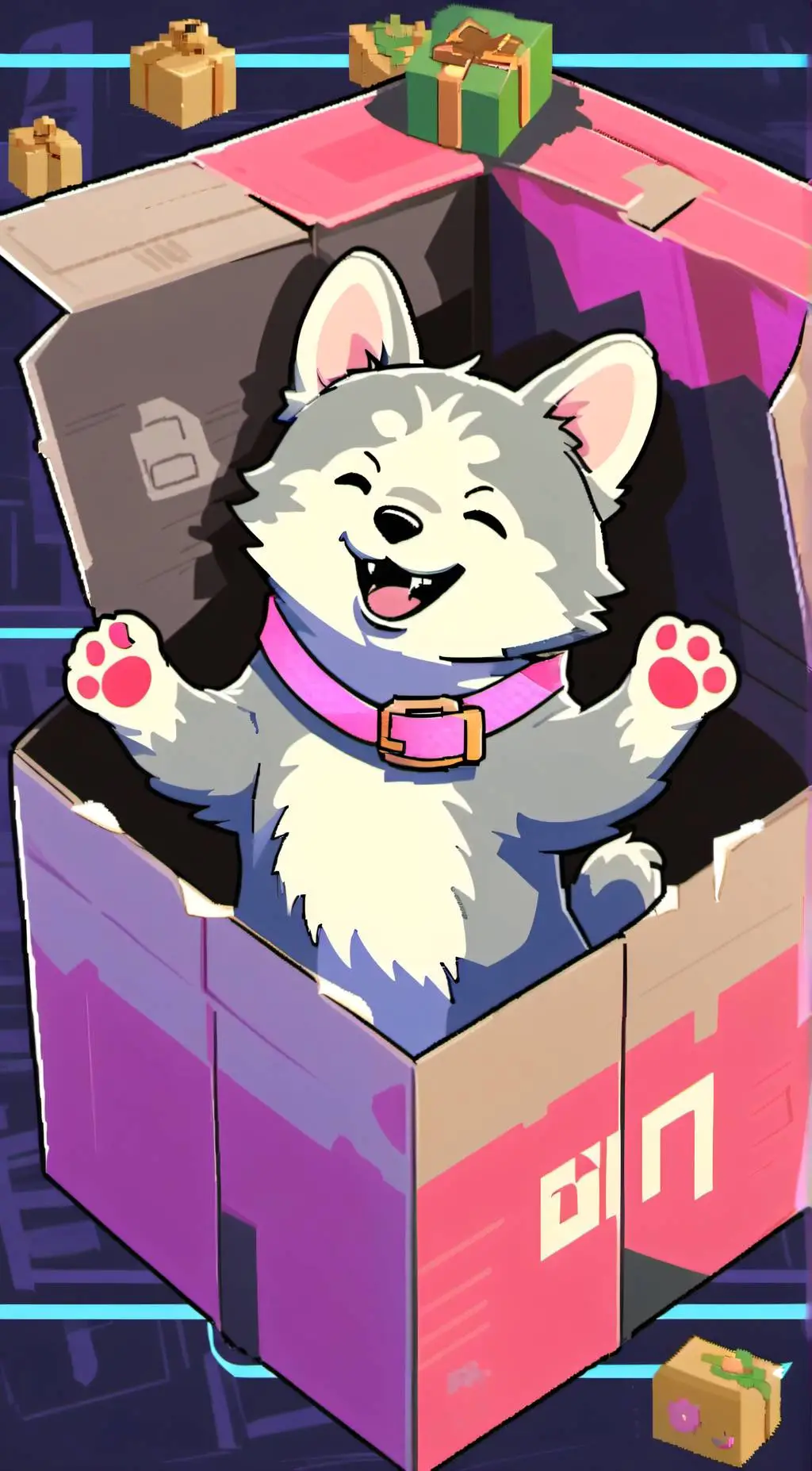 ai character: tem shop background