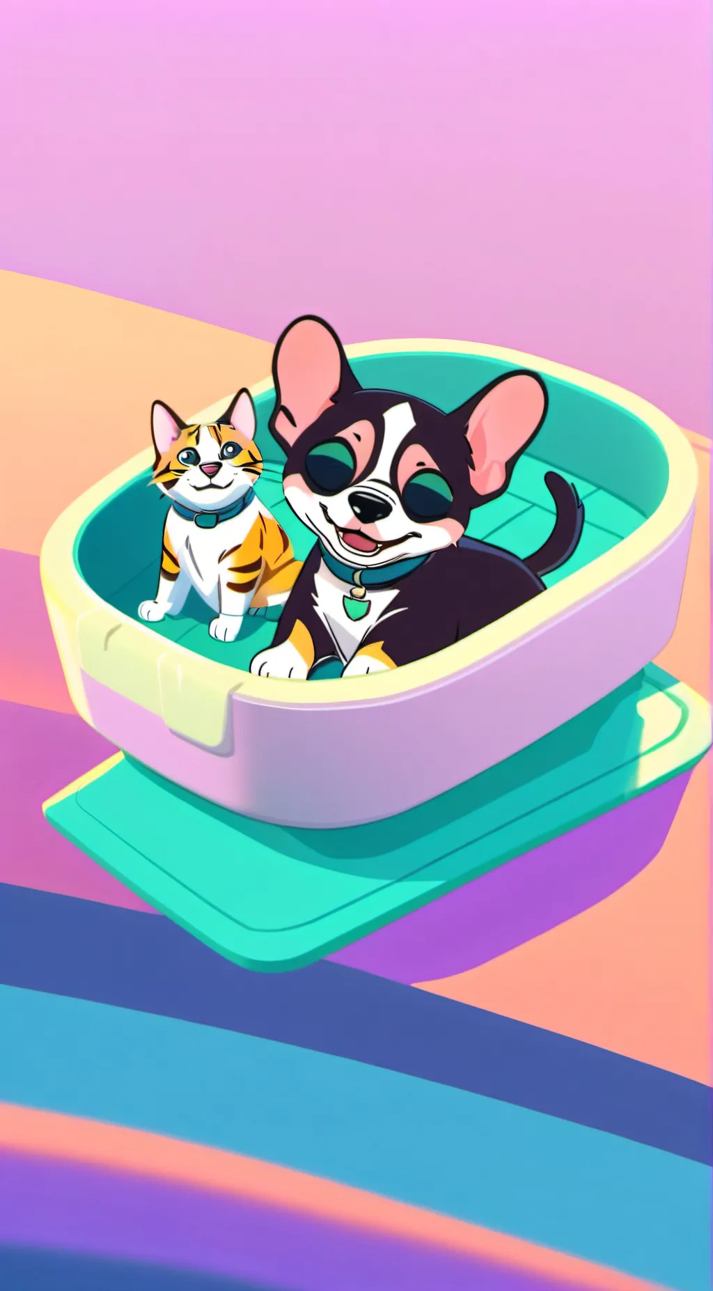 ai character: catnap x dogday background