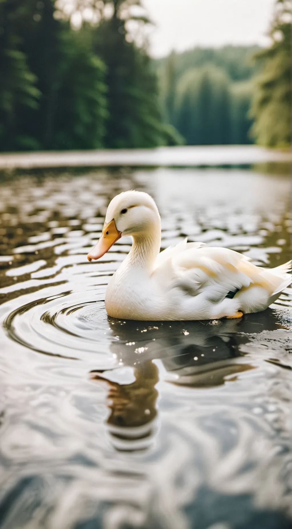 ai character: snow background