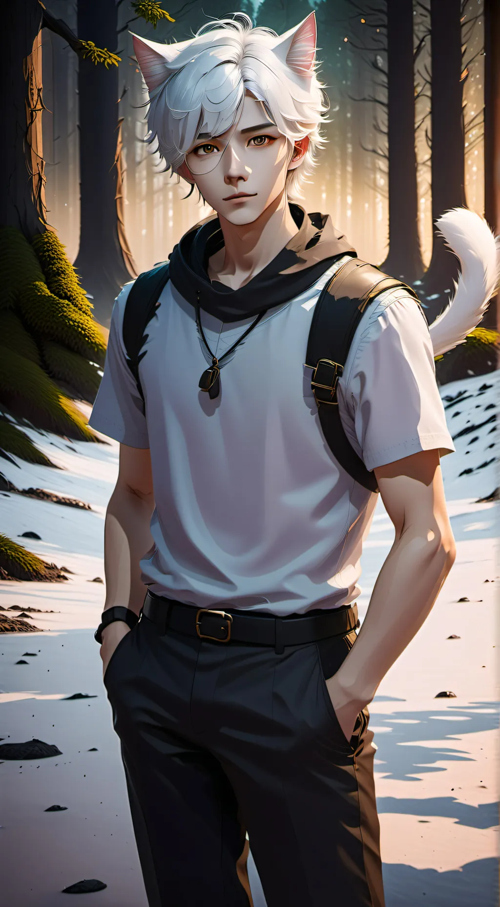 ai character: Leo background