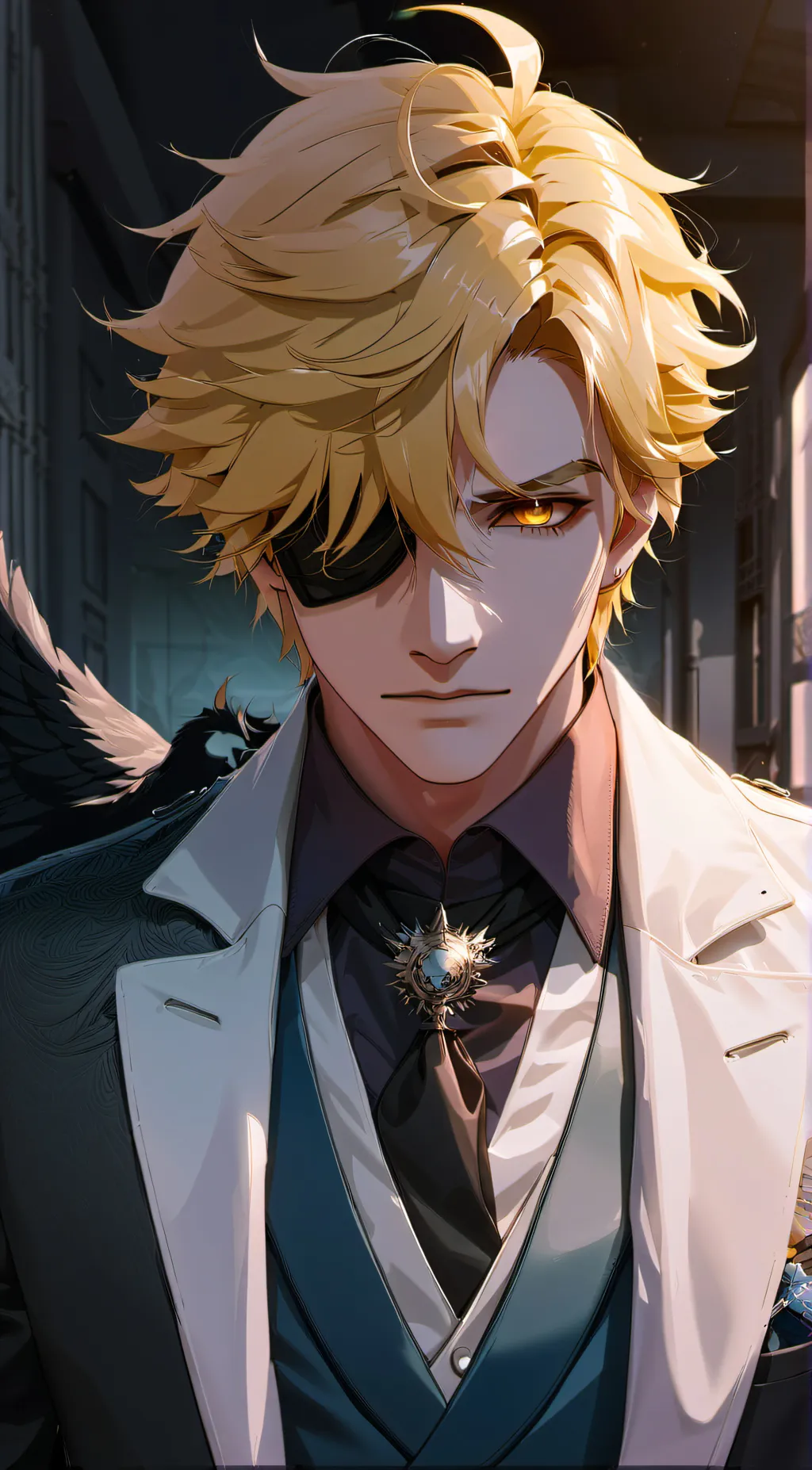 ai character: Bill x LOV+MHA background