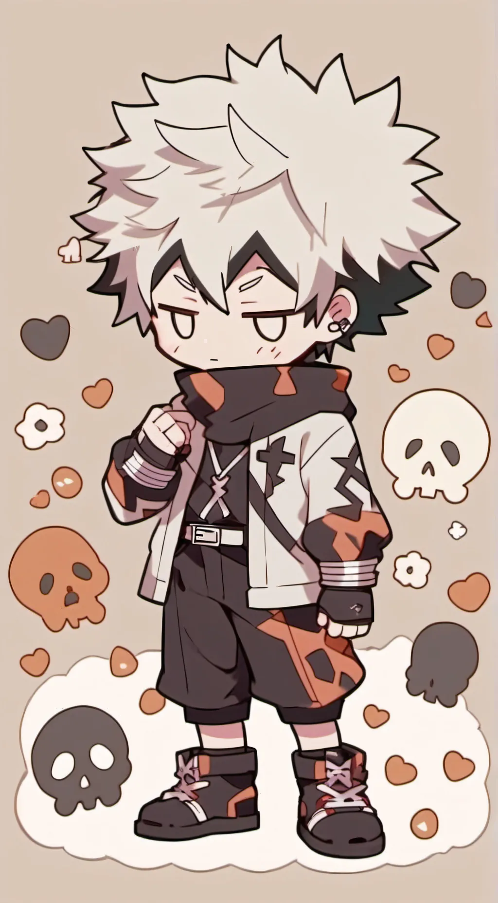 ai character: Bakugo Katsuki  background