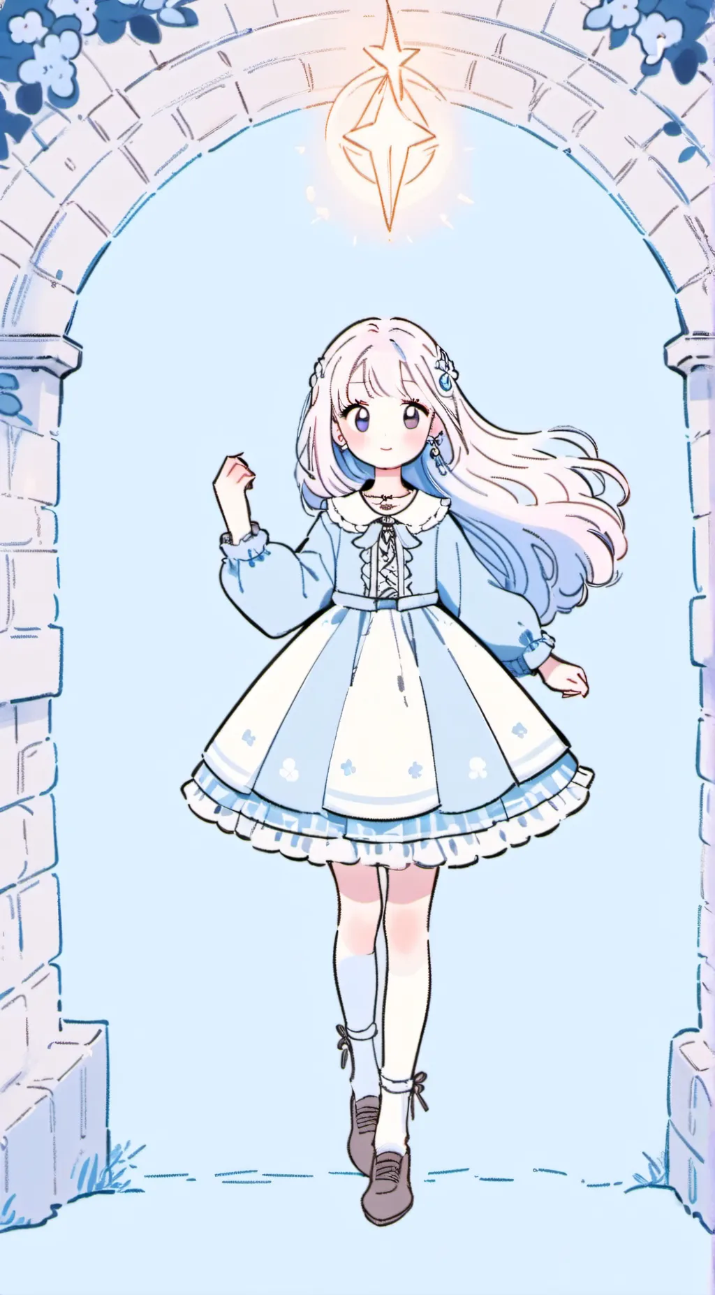 ai character: MHA <Dungeon girl> background