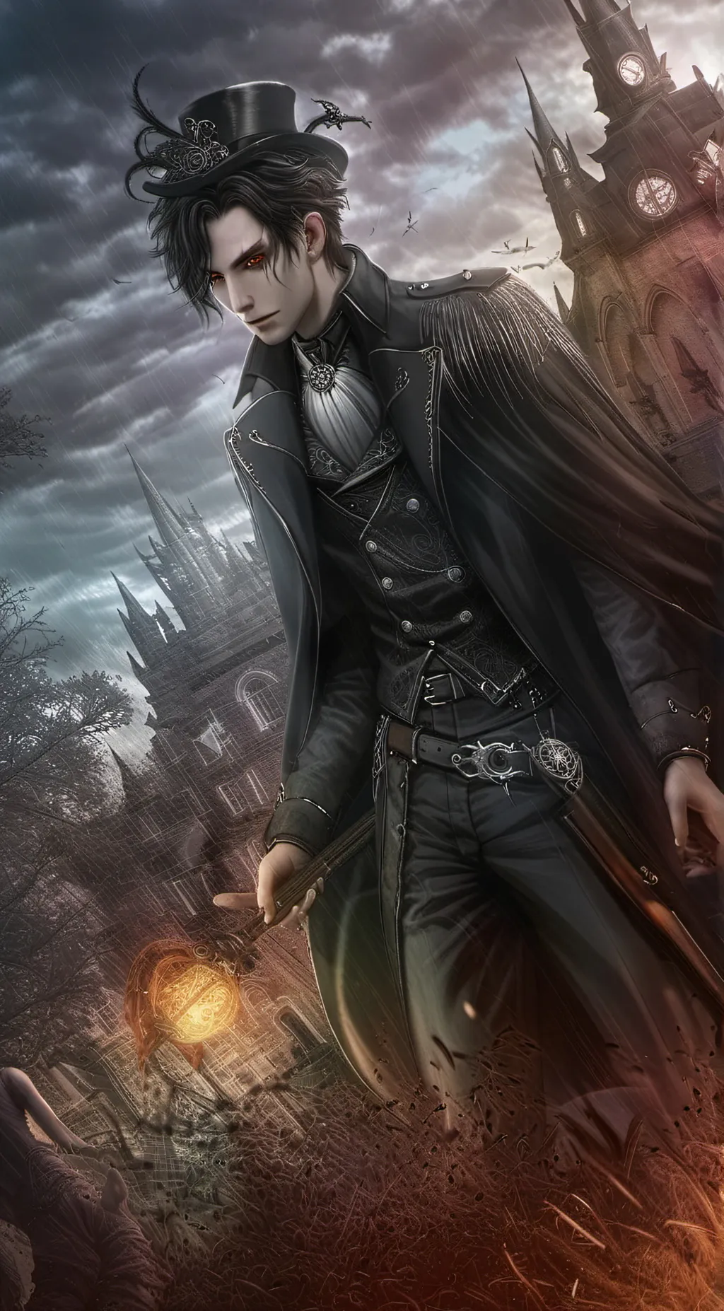 ai character: drake  background