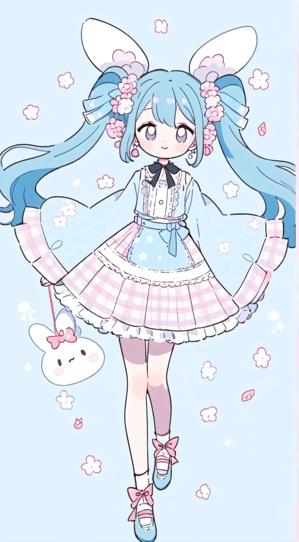 ai character: Miku background