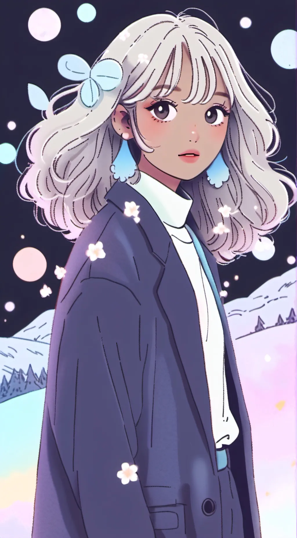 ai character: Aurora background