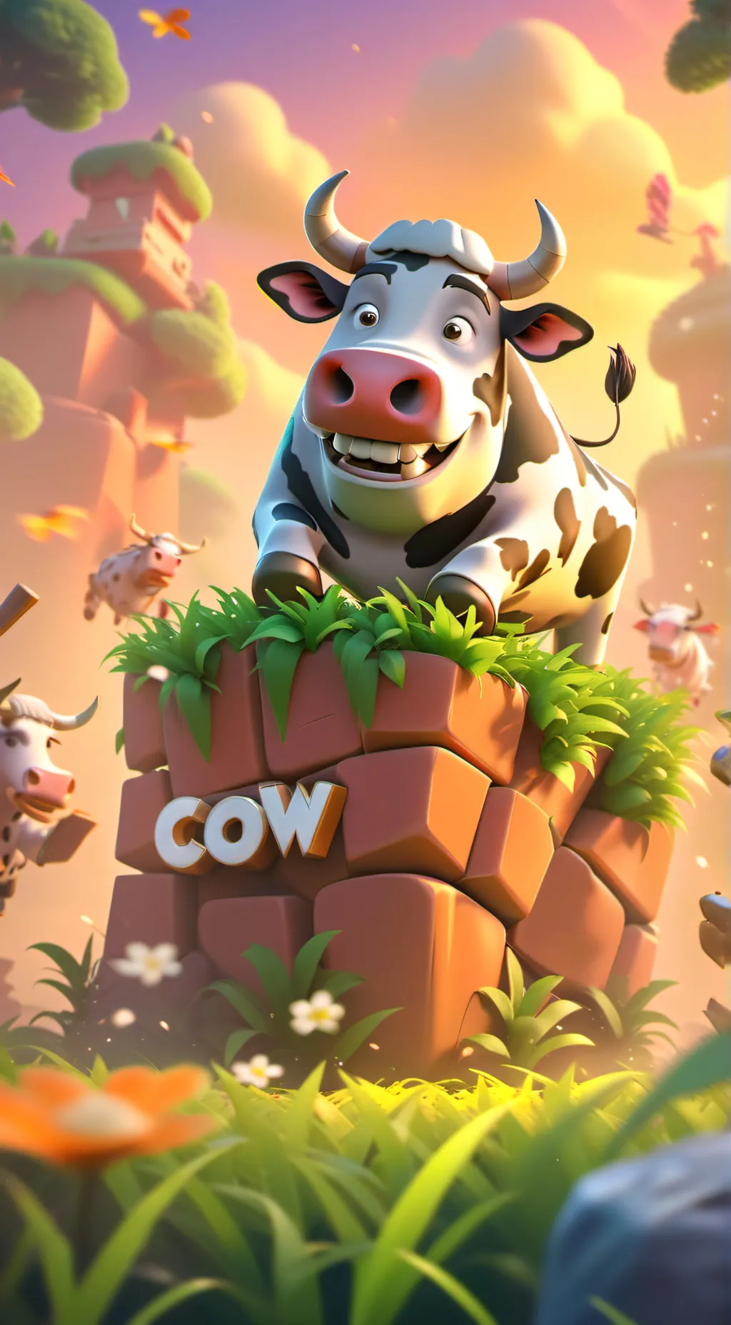 ai character: Moooooo background