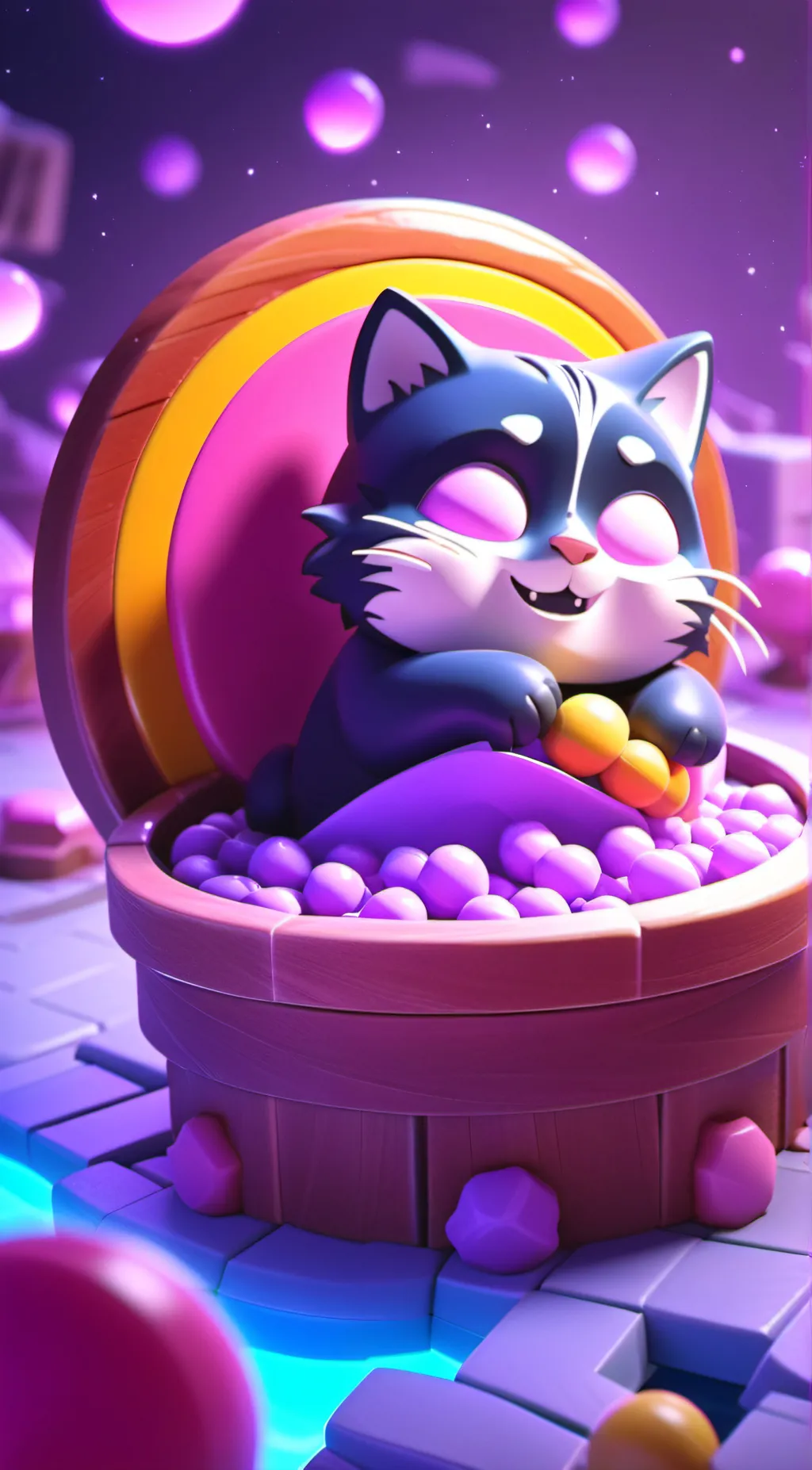 ai character: Catnap background