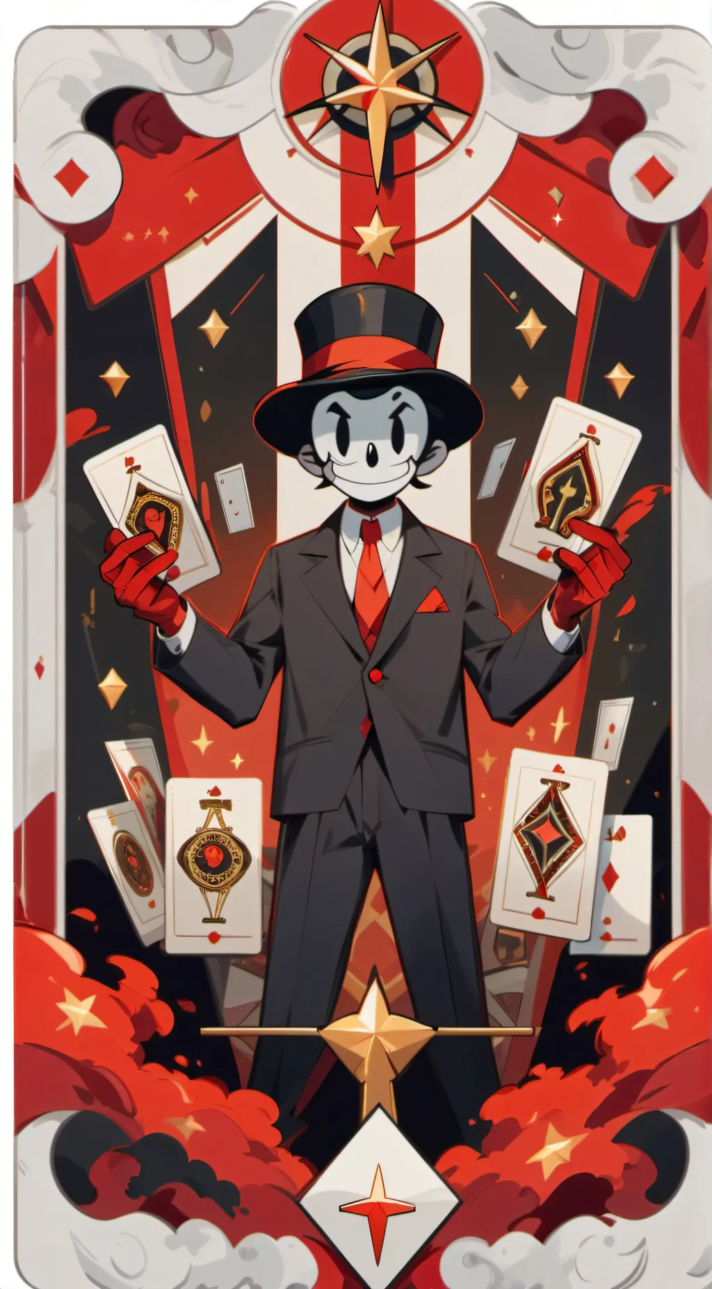 ai character: CASINO CUPS background