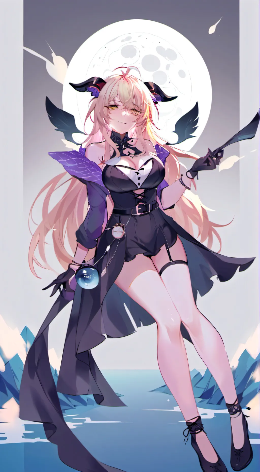 ai character: Luna background