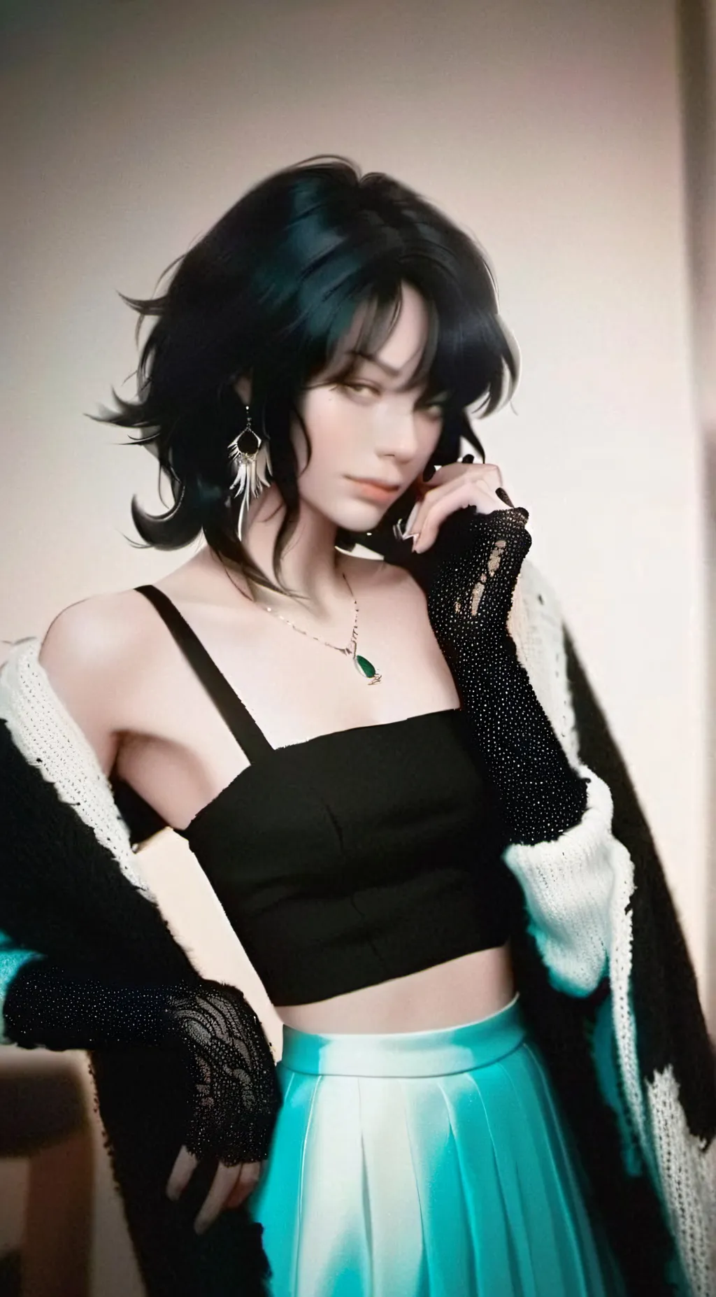 ai character: Billie Eilish background