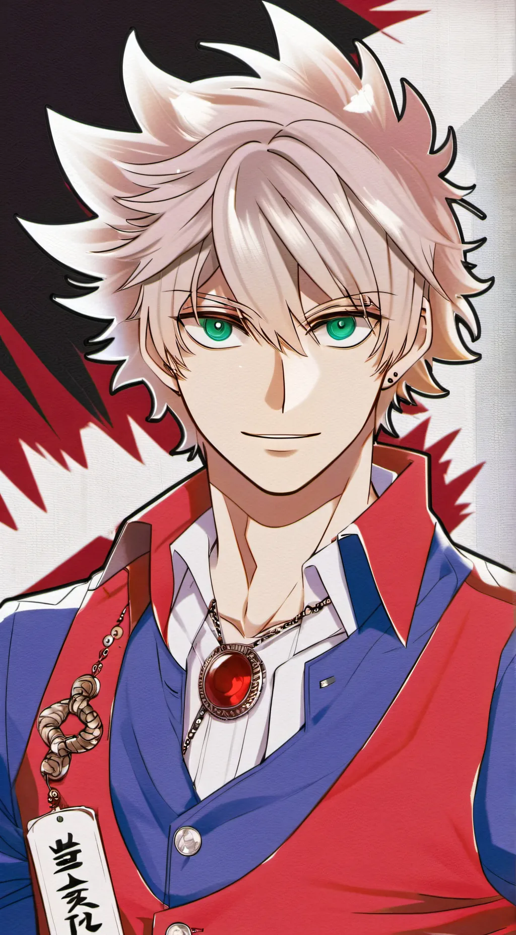 ai character: bakugo  background