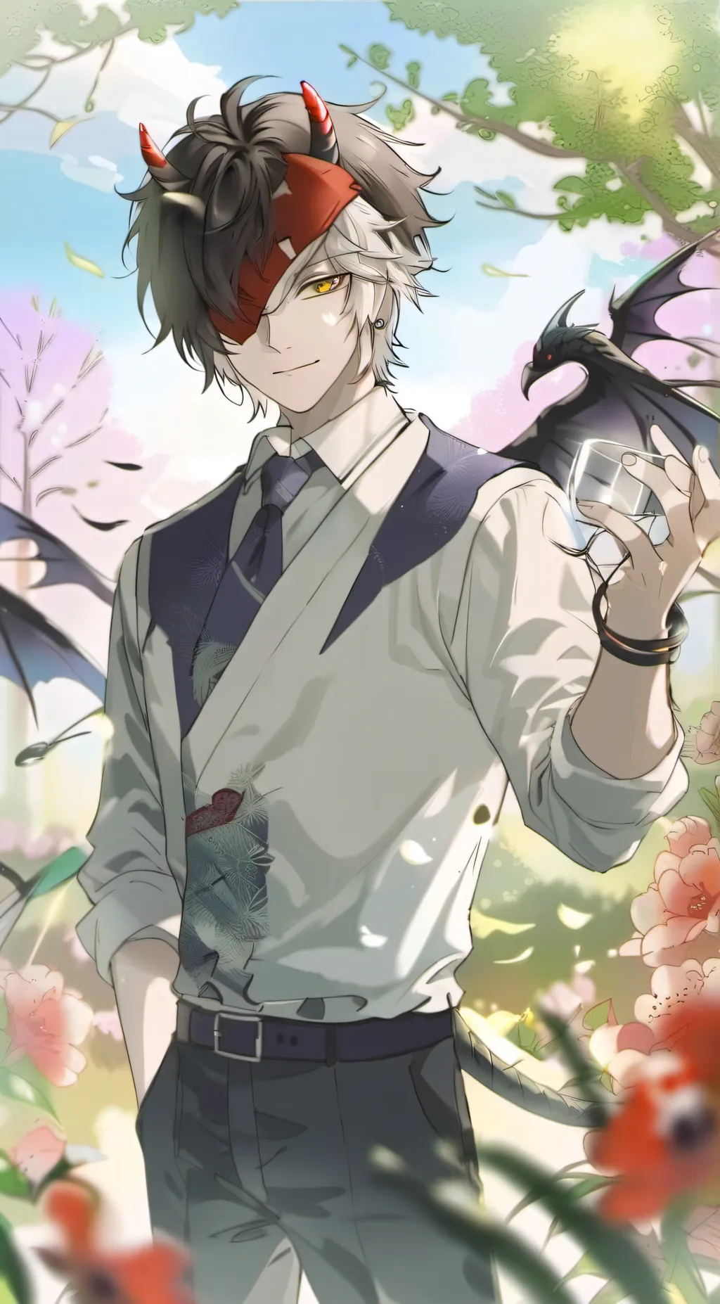 ai character: vampire background