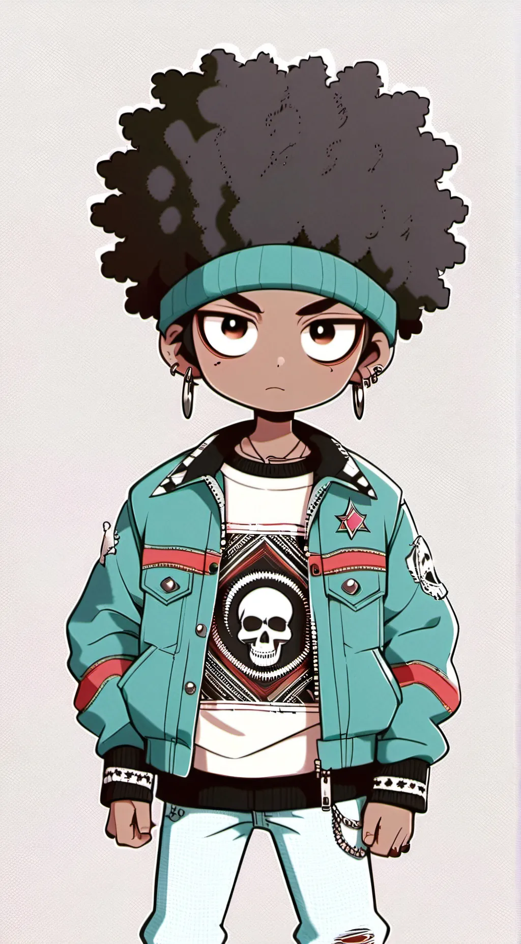 ai character: Leon  background