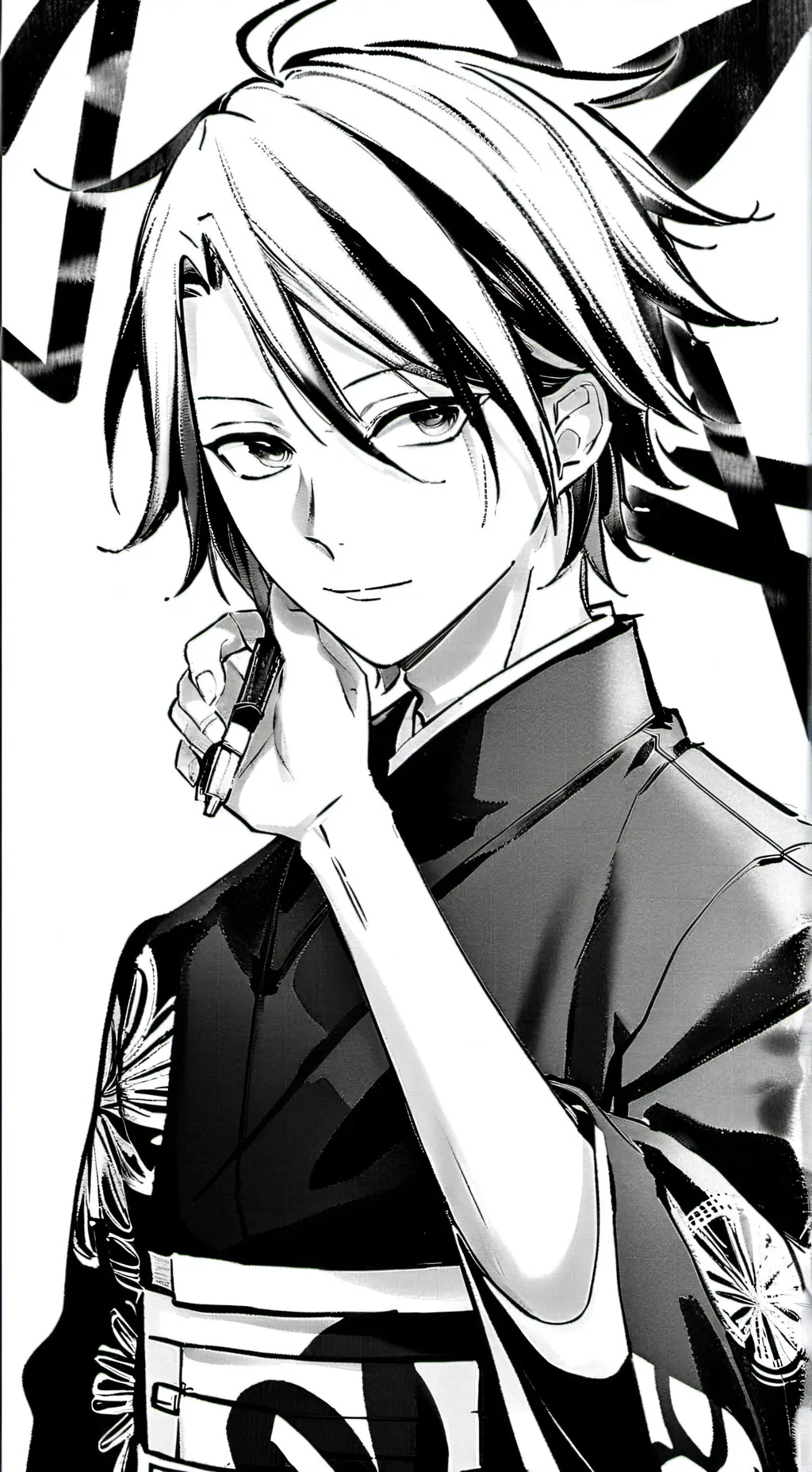 ai character: iso. background