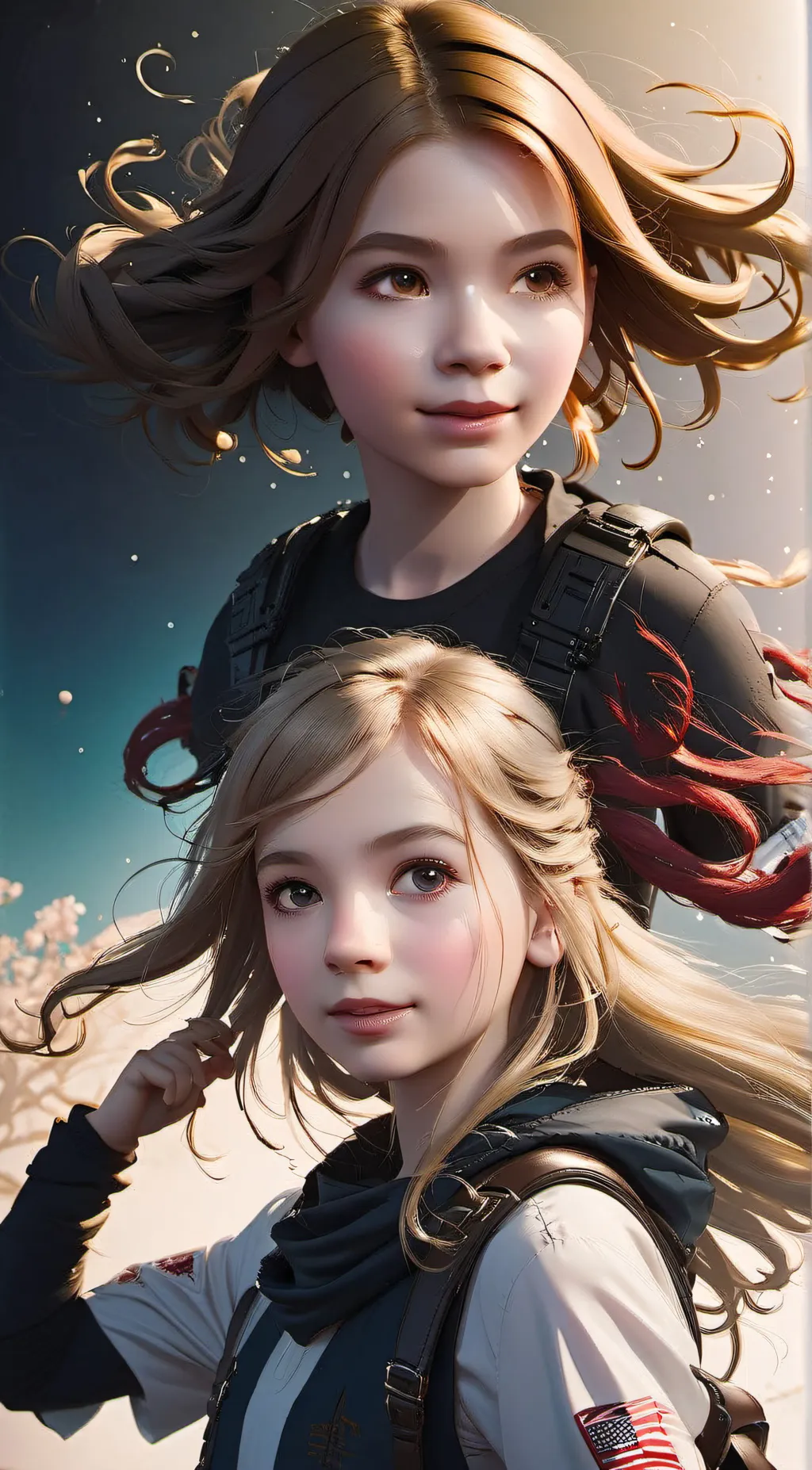 ai character: penny and lylah  background