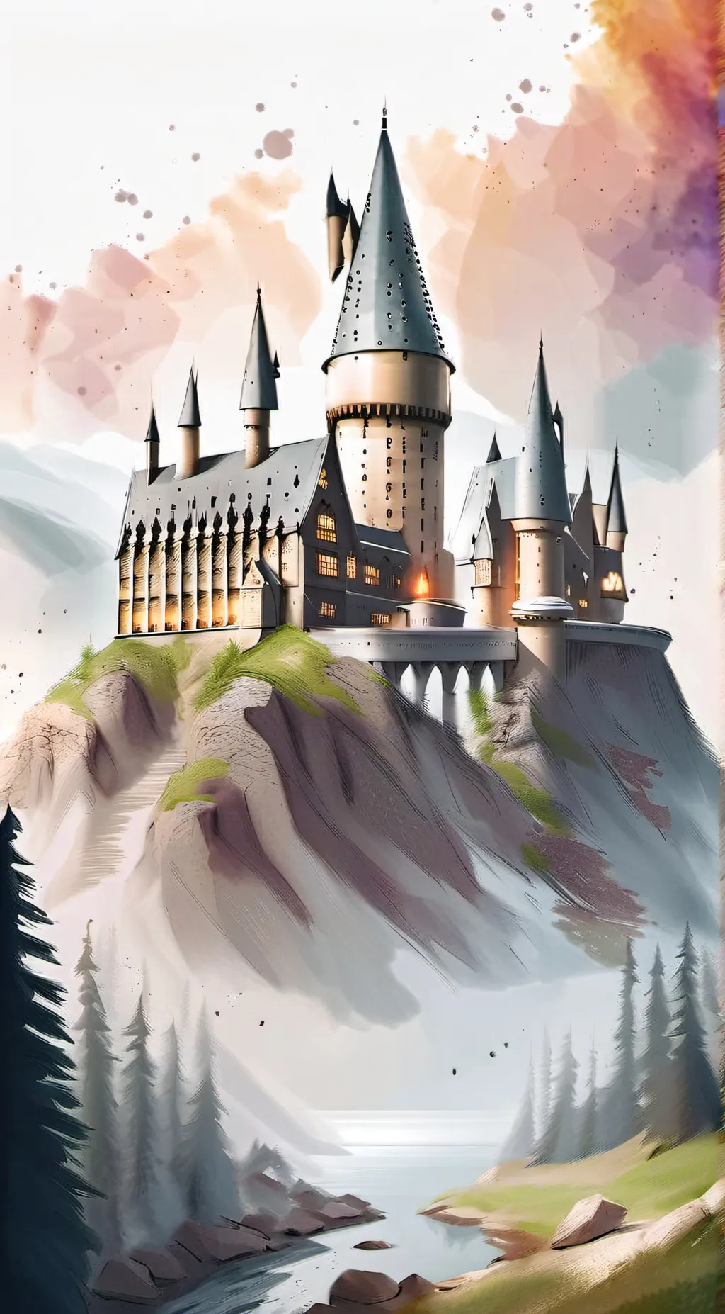 ai character: Hogwarts  background