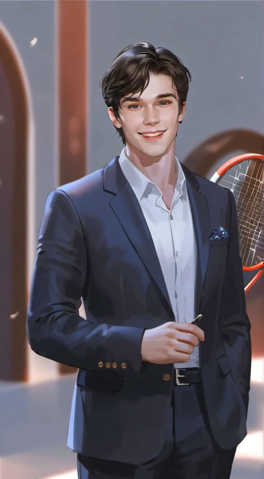 ai character: Mitchell Hope  background