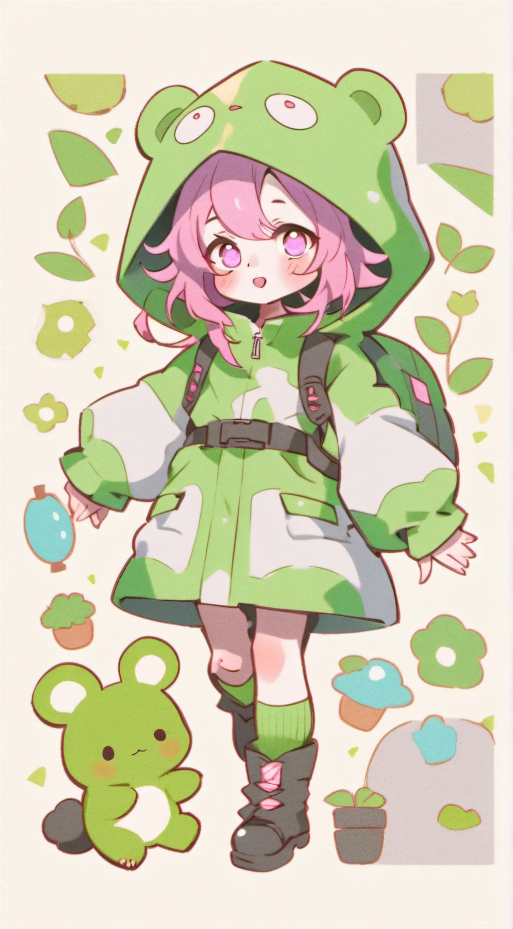 ai character: pookie background