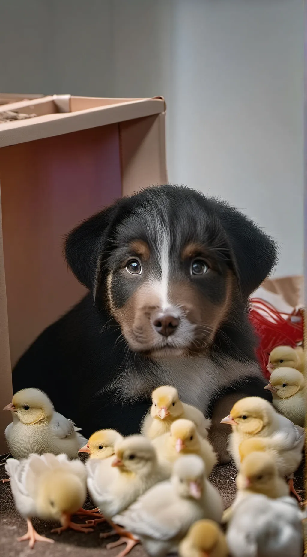 ai character: Levi. Ellie. Dot background