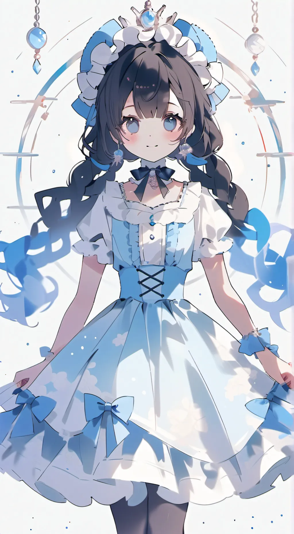 ai character: winter fox background