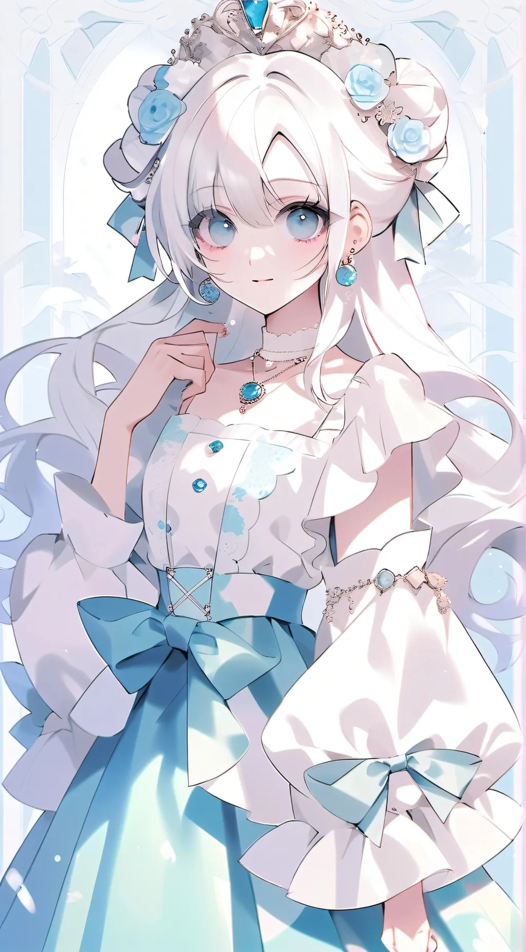 ai character: Ruby vinrose background