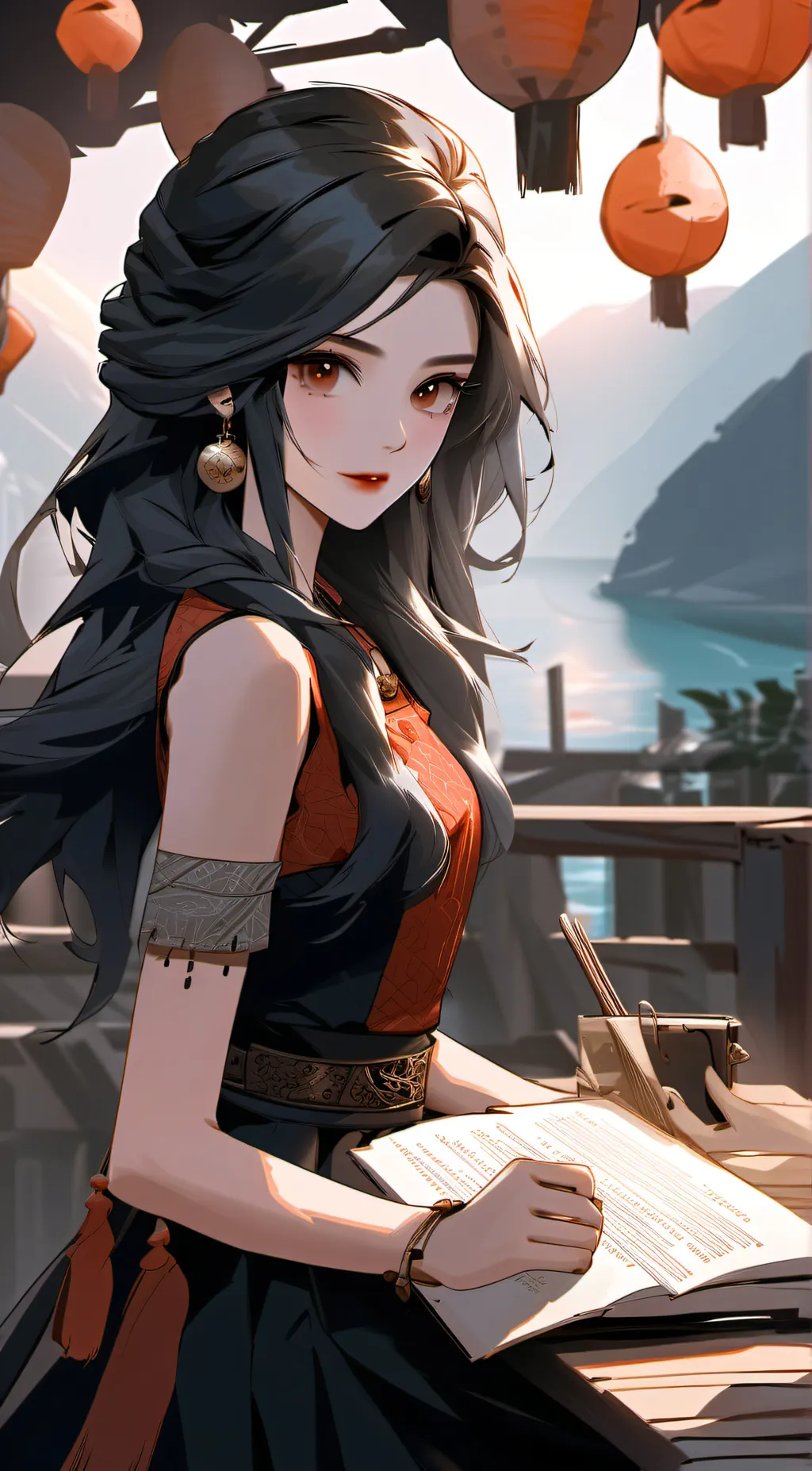 ai character: Ally background