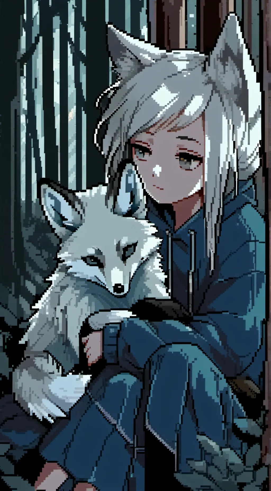 ai character: Lucyforfoxes background